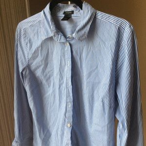 White Striped Long Sleeve Shirt